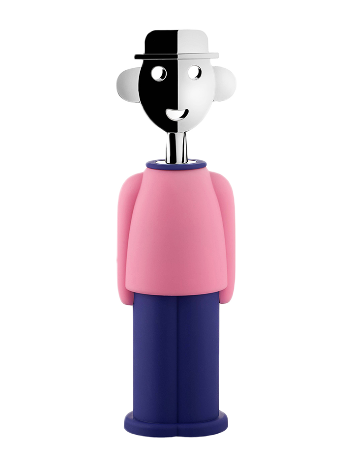 Alessi 알레시 알레산드로 M 와인오프너 핑크 블루