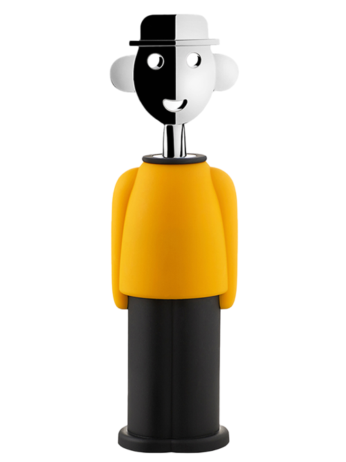 Alessi 알레시 알레산드로 M 와인오프너 옐로우 블랙