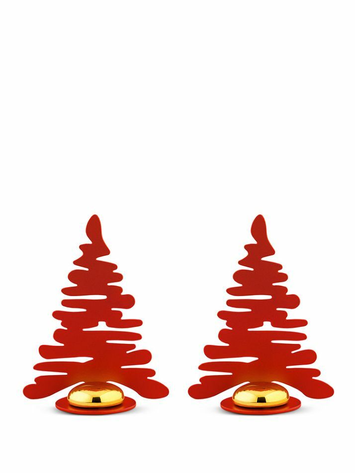 Alessi 알레시 바크트리 크리스마스 오너먼트 8cm 2P 세트 레드