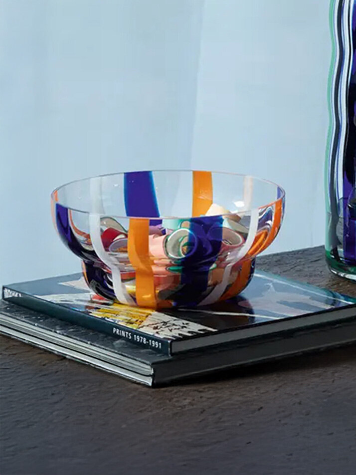 [LSA] 엘에스에이 포크 보울 24cm 블루/오렌지/화이트 / LSA-G1775-24-122