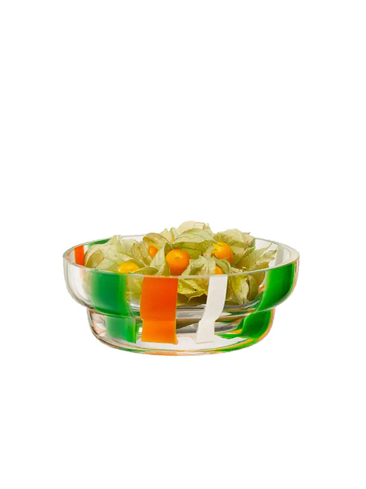 [LSA] 엘에스에이 포크 보울 15cm 그린/오렌지/화이트 / LSA-G1775-15-123
