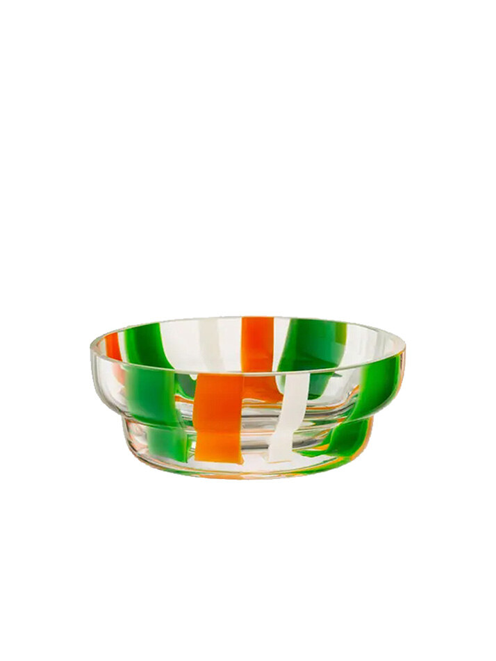 [LSA] 엘에스에이 포크 보울 15cm 그린/오렌지/화이트 / LSA-G1775-15-123