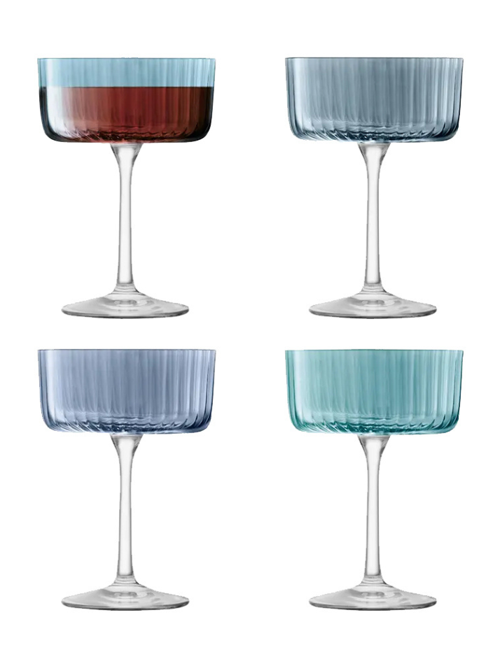 [LSA] 엘에스에이 젬스 칵테일글라스 230ml 사파이어x4 / LSA-G1768-08-138