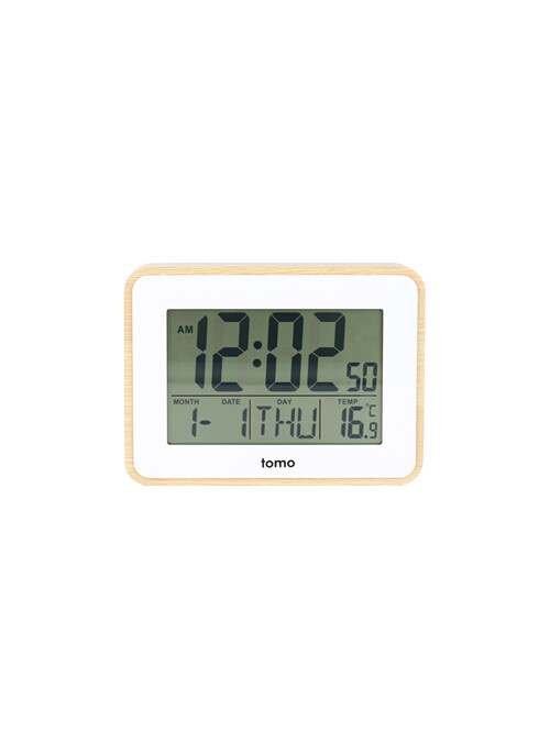 [Tomo]토모 우든 LCD 탁상 알람 시계