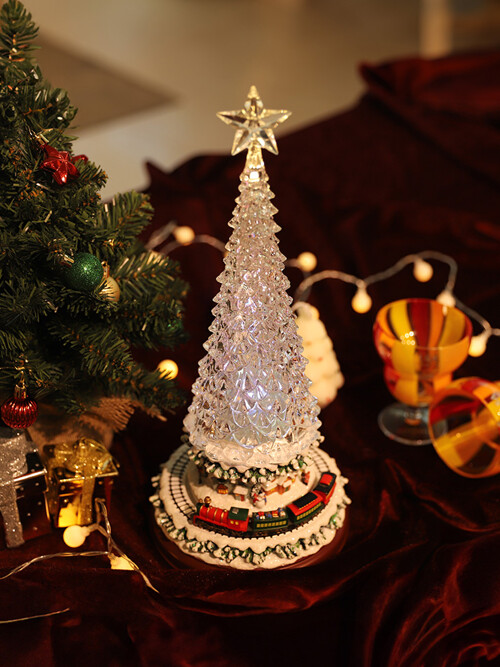 [FOCUSIS]포커시스 LED_뮤직 미니어처 기차 아크릴 트리 / FOC-BR-84745