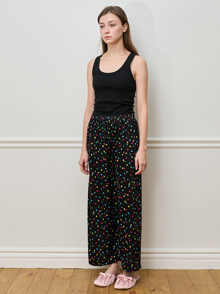 꼬임없는 잠옷바지 도트