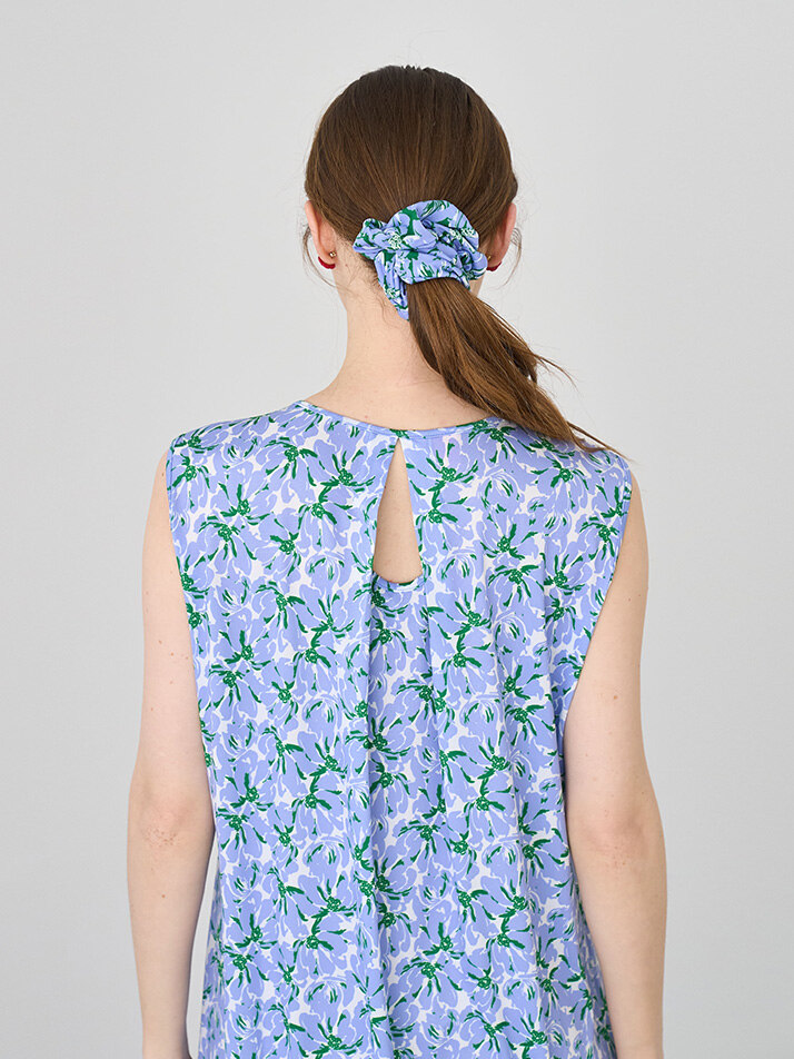 리조트 나시 롱 원피스 큰꽃