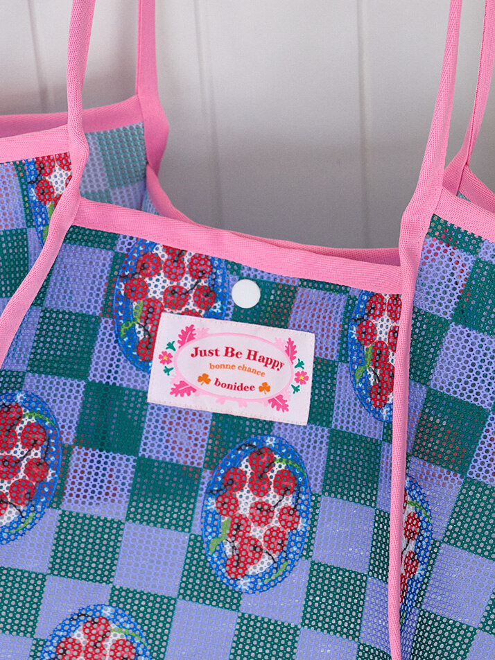 워터 메쉬 빅백 체리 그린