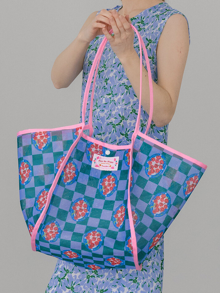 워터 메쉬 빅백 체리 그린