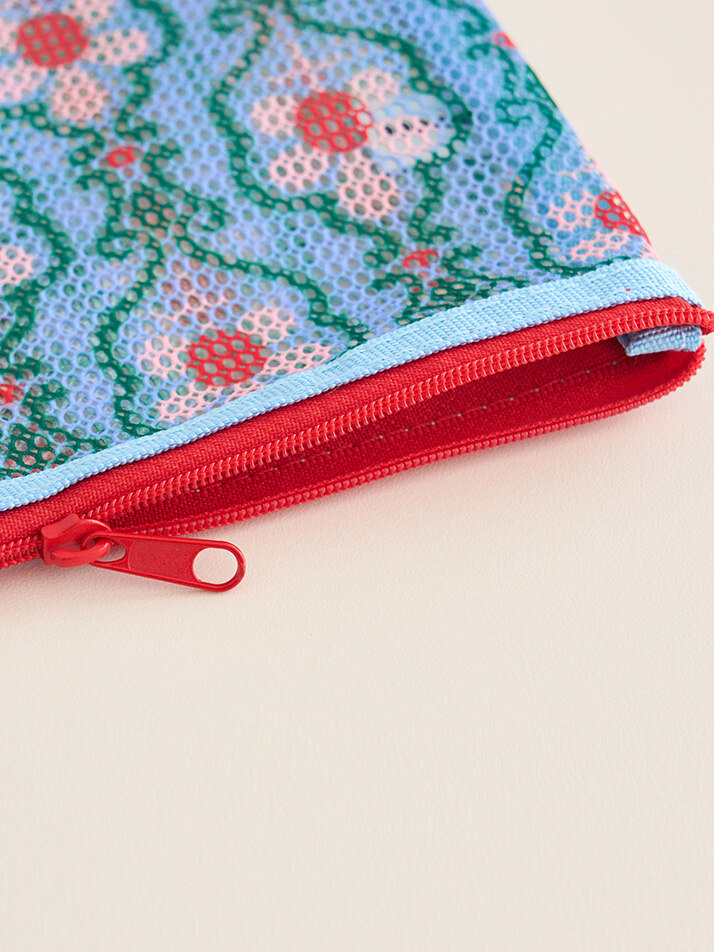 메쉬 트래블 파우치 꽃송이