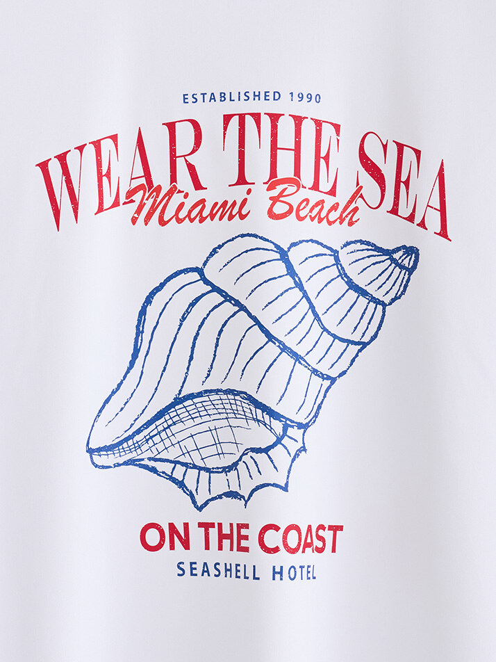 가벼운 반팔티 소라 화이트