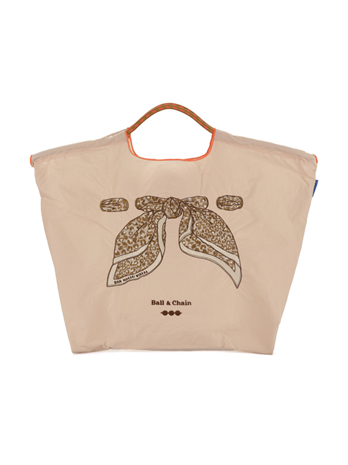 [볼앤체인] Leopard Scarf (L)_ PINK BEIGE