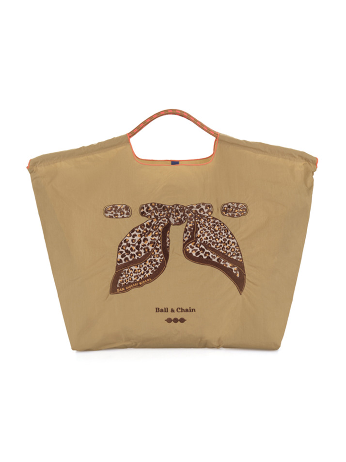 [볼앤체인] Leopard Scarf (L)_ BEIGE