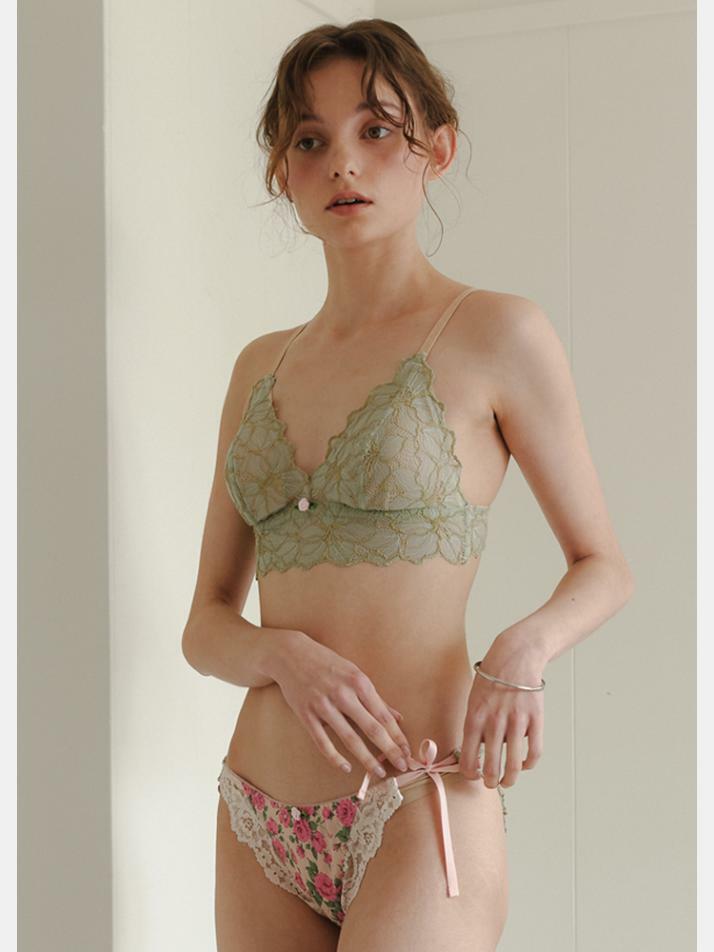 Rose Green Bralette 로즈 그린 브라렛