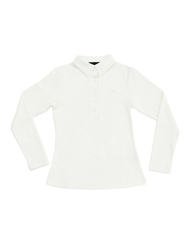 베이직 로고 PK 티셔츠_WHITE
