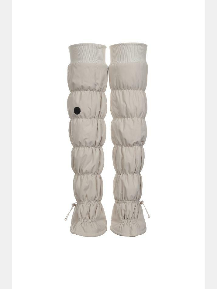 니하이 패딩 레그워머-BEIGE