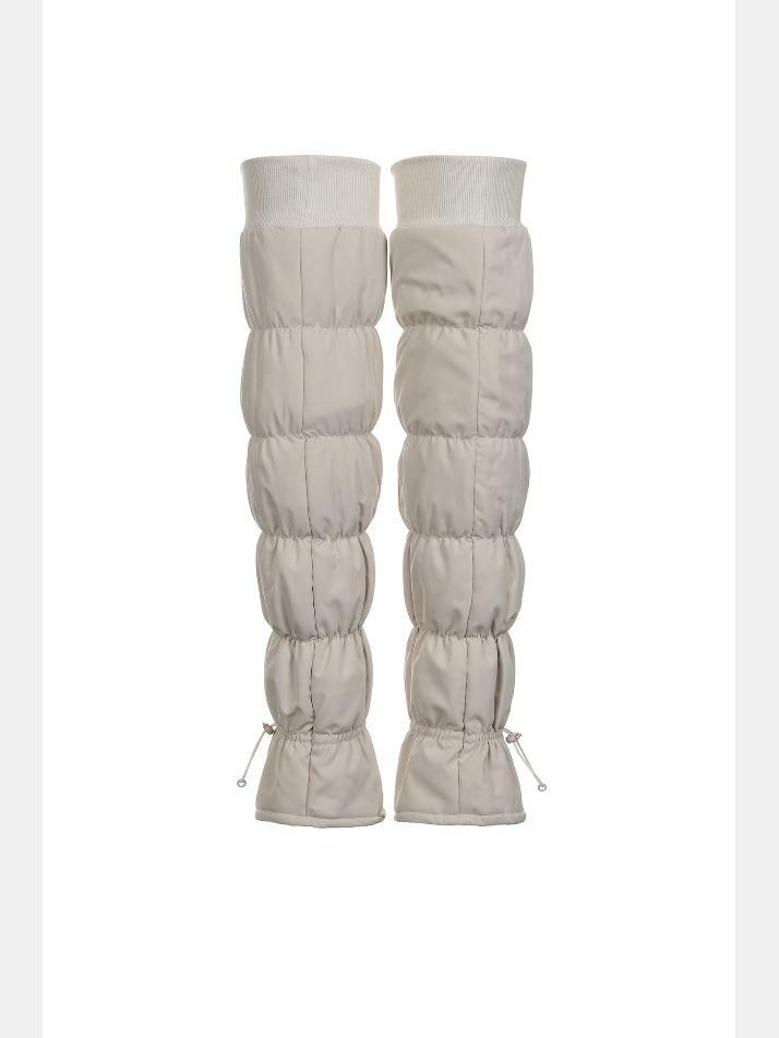 니하이 패딩 레그워머-BEIGE