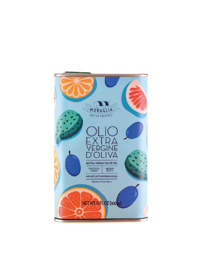 한정판[Muraglia] 프루츠 블루 500ml -틴케이스 무랄리아 이탈리아 프리미엄올리브오일