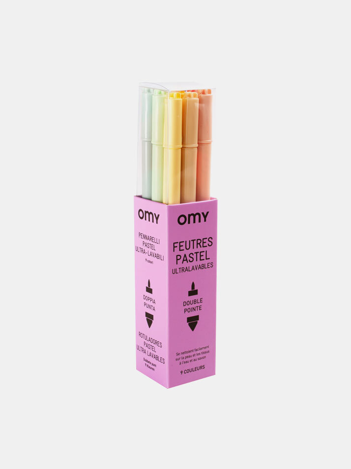 OMY 펠트펜-파스텔-9pc(FEU05)