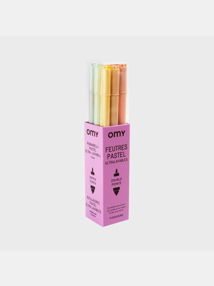 OMY 펠트펜-파스텔-9pc(FEU05)