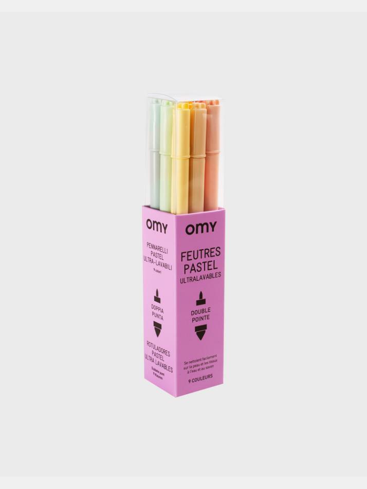 OMY 펠트펜-파스텔-9pc(FEU05)