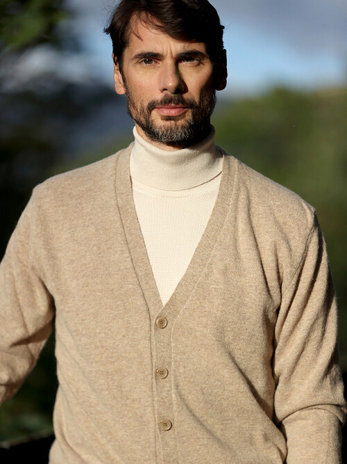 [아르메오디] 레귤러핏 램스울 블렌드 가디건 이태리직수입 EFICD911MB