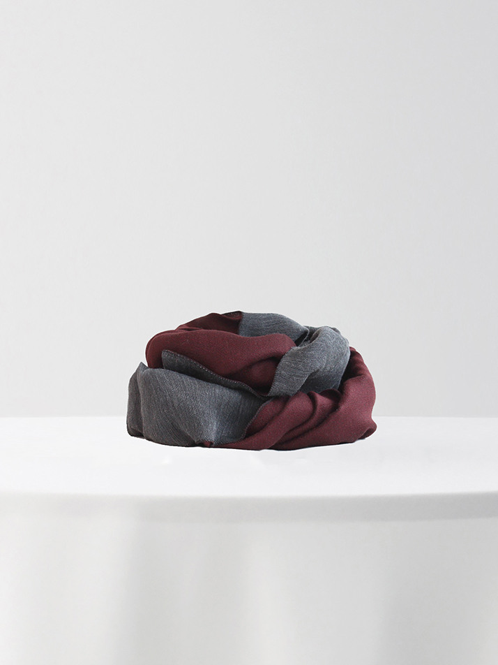 [아르메오디] 컬러 배색 양면 이태리 직수입 머플러 EFIMF071WI