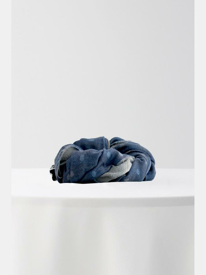 [아르메오디] 블루 그레이 스몰 도트 이태리 수입 머플러 EFIMF079BL