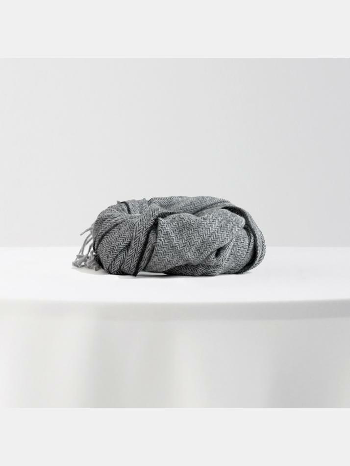 [아르메오디] 헤링본 울 블렌딩 이태리 수입 머플러 EFIMF082GR