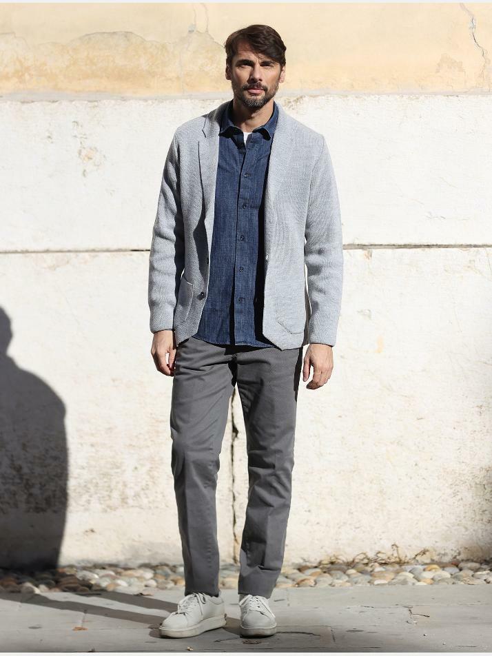 [아르메오디] 레귤러핏 톤온톤 체인 패턴 가먼트다잉 팬츠 이태리직수입 EFIPT961GR