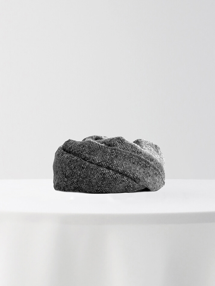 [아르메오디] 차콜 블랙 멜란지 패턴 이태리 수입 머플러 FFIMF096CH