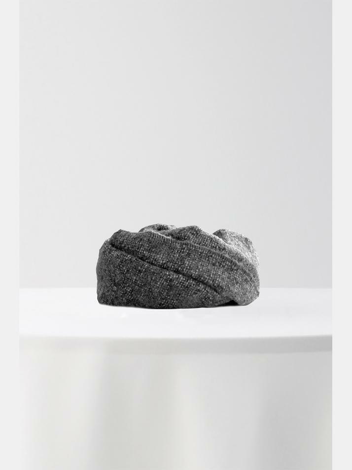 [아르메오디] 차콜 블랙 멜란지 패턴 이태리 수입 머플러 FFIMF096CH