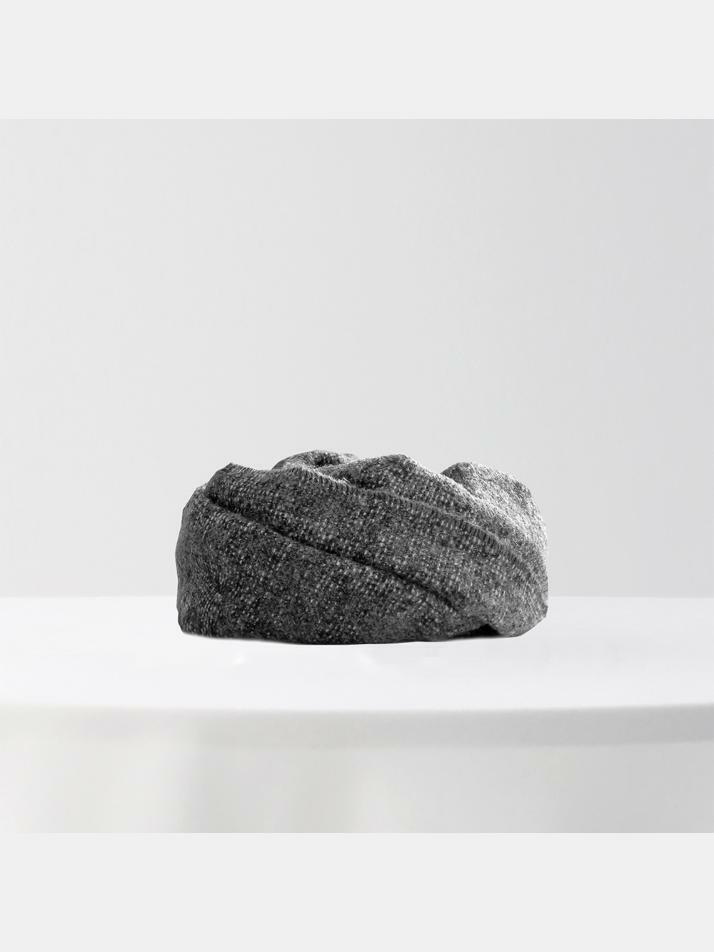 [아르메오디] 차콜 블랙 멜란지 패턴 이태리 수입 머플러 FFIMF096CH