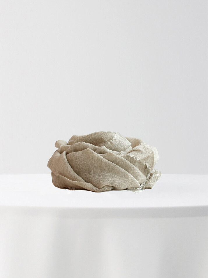 [아르메오디] 웜 베이지 울 이태리 수입 머플러 FFIMF087BE