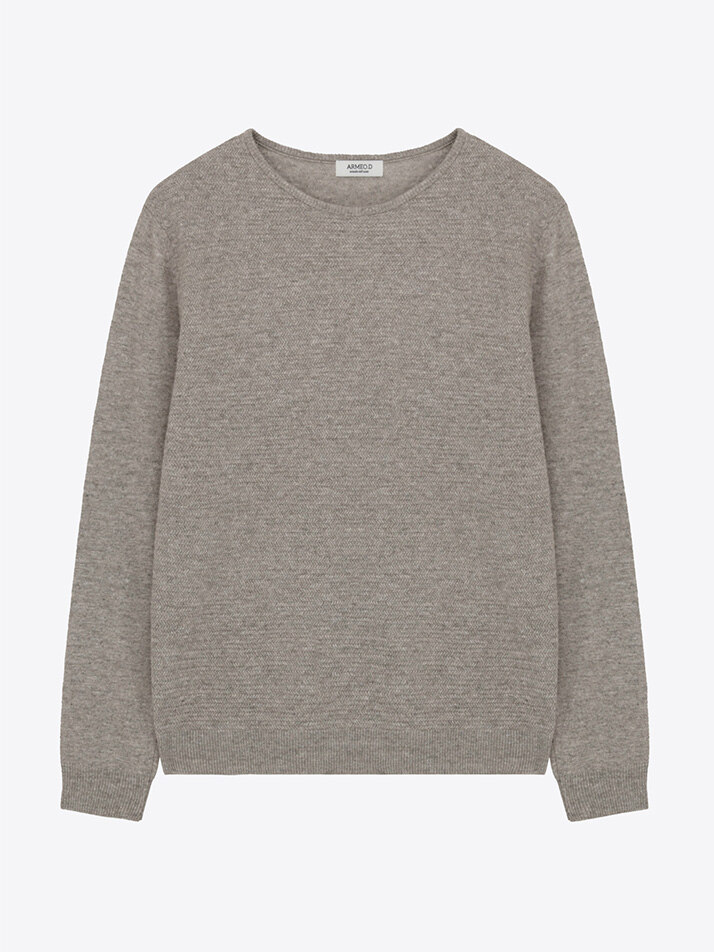 [아르메오디] 레귤러핏 쉐브론 패턴 니트 GFBNT819GR