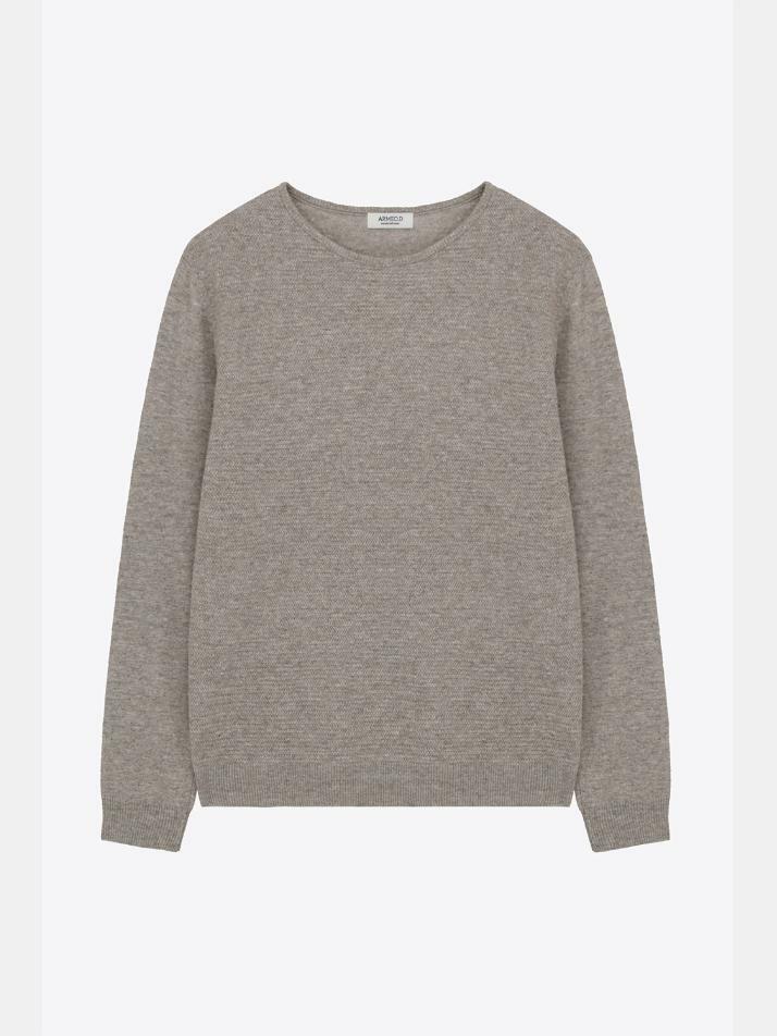 [아르메오디] 레귤러핏 쉐브론 패턴 니트 GFBNT819GR