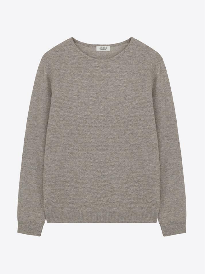[아르메오디] 레귤러핏 쉐브론 패턴 니트 GFBNT819GR