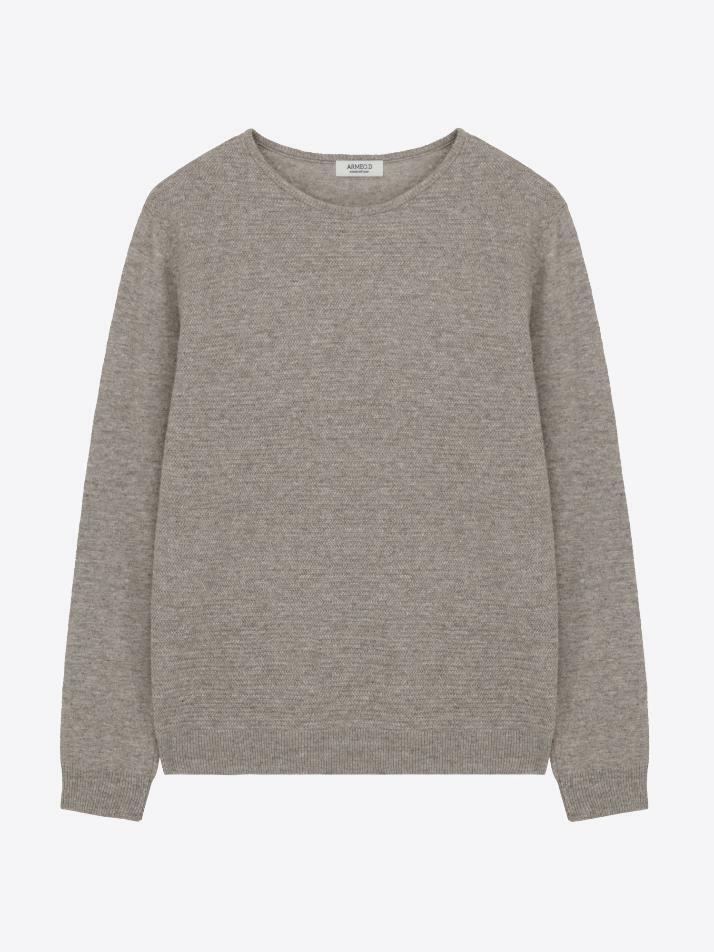 [아르메오디] 레귤러핏 쉐브론 패턴 니트 GFBNT819GR