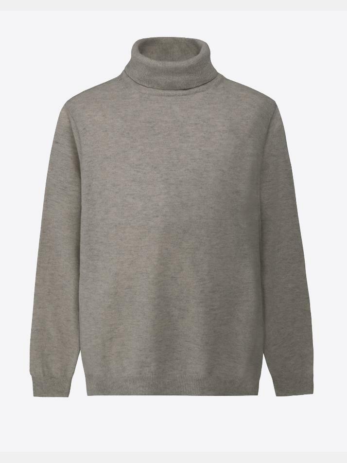 [아르메오디] 레귤러핏 멜란지 터틀넥 니트 GFBNT820GR