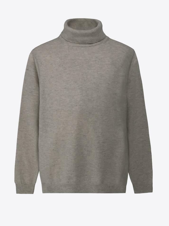 [아르메오디] 레귤러핏 멜란지 터틀넥 니트 GFBNT820GR