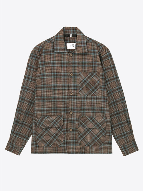 [QB24] 체크 패턴 블렌드 자켓  GFIJK573MC