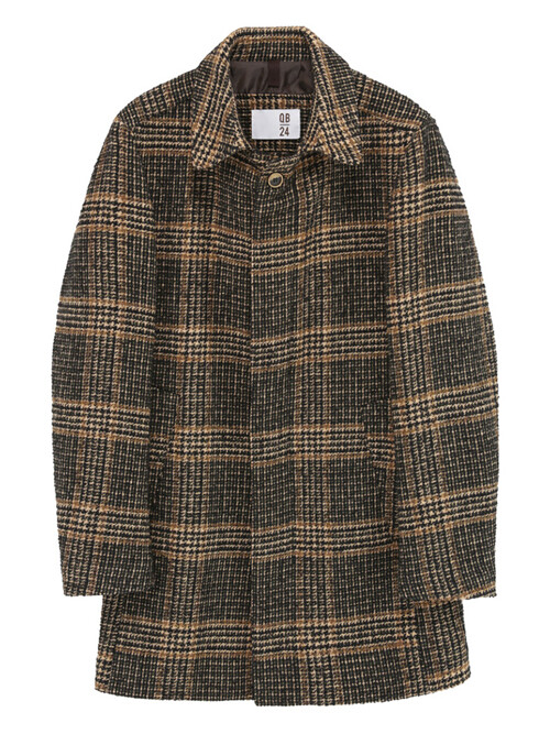 [QB24] 하운드투스 체크 패턴 코트 GFICT616HT