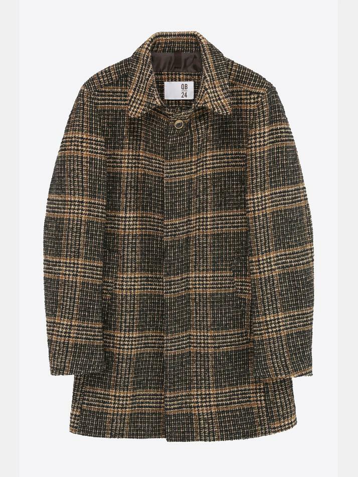 [QB24] 하운드투스 체크 패턴 코트 GFICT616HT