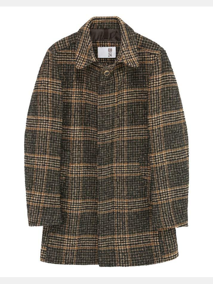 [QB24] 하운드투스 체크 패턴 코트 GFICT616HT