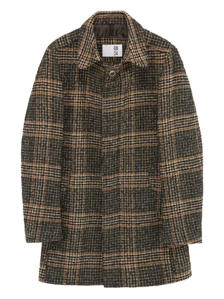 [QB24] 하운드투스 체크 패턴 코트 GFICT616HT