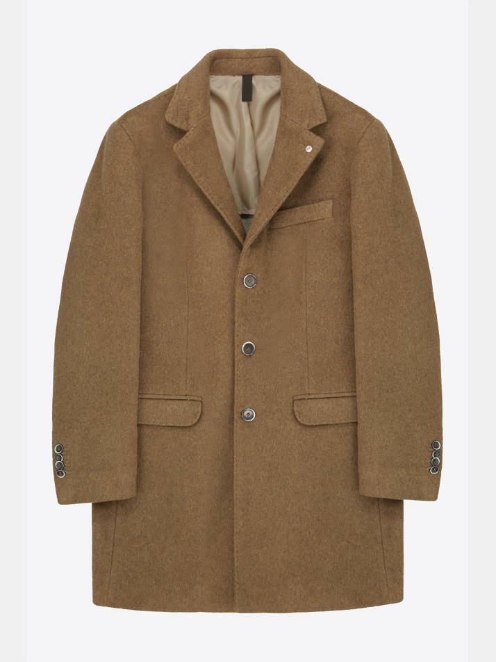 [QB24] 카멜 브라운 클래식 코트 GFICT617CA
