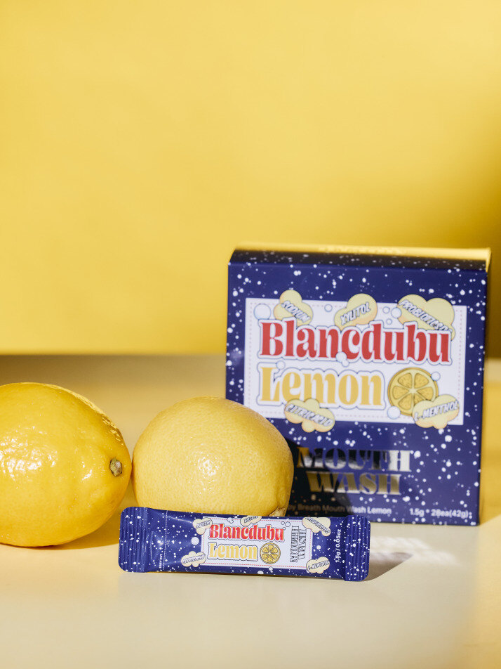 블랑두부 해피브레스 마우스 워시 1박스(28포) 피치/레몬