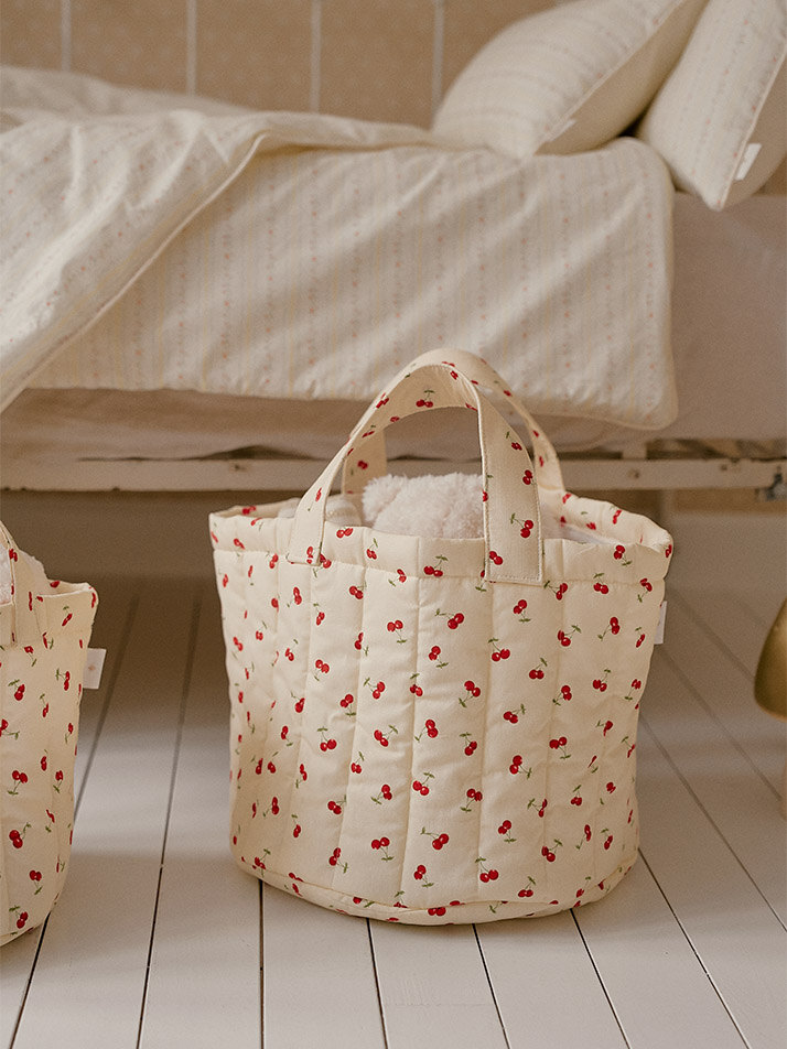 몽레브 체리 토이바스켓 패브릭바구니 장난감정리함