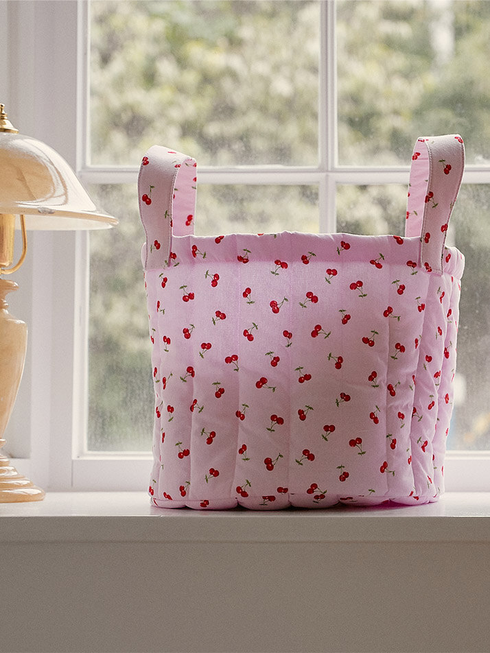 몽레브 체리 토이바스켓 패브릭바구니 장난감정리함