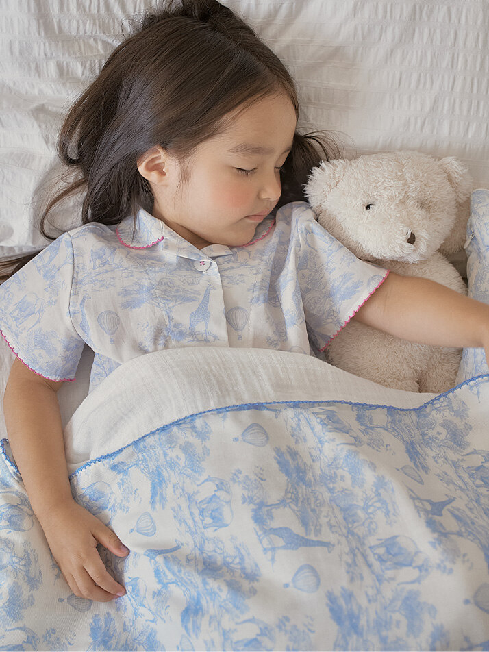 베이비뜨왈 거즈면 거즈뱀부 소재 유아 블랭킷 담요